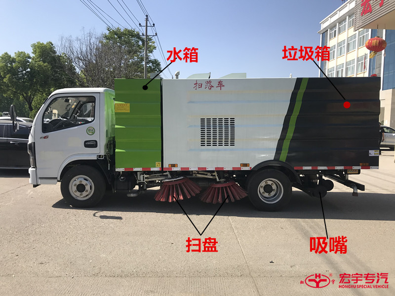 掃路車(chē)功能介紹圖